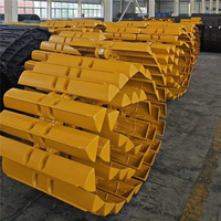 Цепь приводная для экскаваторов D60A, D65A, SD16, TY160, в сборе с гусеницами и направляющими цепями