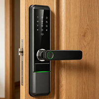 Serrure de porte intelligente numérique avec contrôle par application Ttlock, empreinte digitale, mot de passe et RFID, prix d'usine en gros Smartier