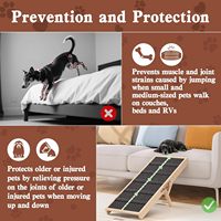 Antidérapant pour canapé intérieur chien escaliers rampe pour chien en bois 2 niveaux hauteur réglable pliant Portable échelle de chat pour animaux de compagnie
