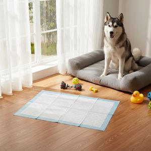 Tapis d'apprentissage de la propreté jetables écologiques non tissés pour chiens S/M/L/XL – Respirants, imperméables et anti-fuites - Product Image 1