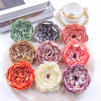 Bunga Peony sutra buatan, bunga Peony 11cm besar grosir untuk pernikahan rumah DIY