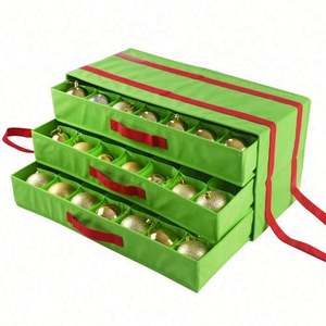 2025 Hot Selling Foldable Storage Christmas <b>Ornament</b> Storage Used for Storing Things - Product Image 1
