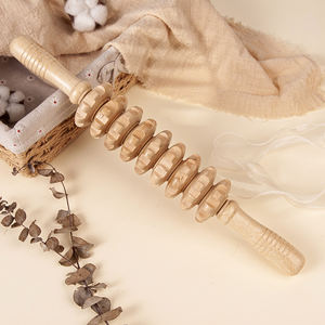 5-teiliges Holz-Massagestab Holzroller Lymphdrainage-Massagegerät-Set Holztherapie-Massagewerkzeuge - Product Image 5