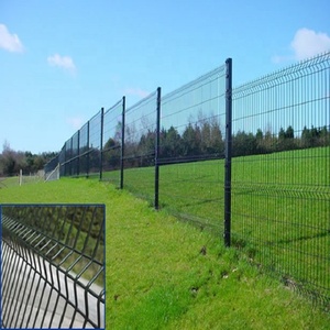 Barrière de sécurité extérieure durable de maille <span class=keywords><strong>rigide</strong></span> de fil soudé par construction 3D de panneau de barrière incurvé enduit de poudre - Product Image 6