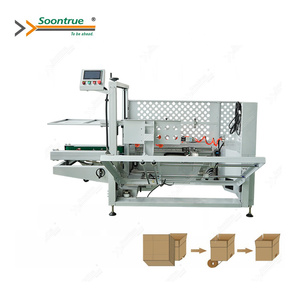 Servo Horizontal <strong>Box</strong> <strong>Carton</strong> Erector Automatic Small Case Erector <strong>Box</strong> Erecting <strong>Machine</strong> - Product Image 1