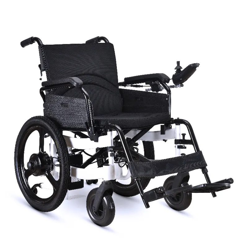 Nuova sedia a rotelle con comando a motore motorizzato sedie a rotelle per disabili pieghevole potenza sedia a rotelle leggero pieghevole Walker Deambulatore