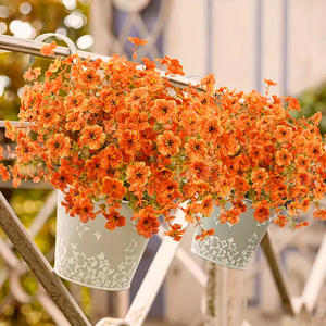 Hierba verde artificial eucalipto Rosa Gypsophila Calla flores de lirio para boda y decoración del hogar para la decoración de la Mesa de la sala de estar - Product Image 3