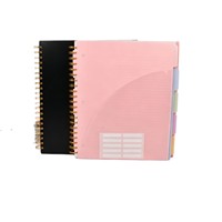 Carnet à spirales A4 personnalisé avec couverture en PP, 5 sujets, agenda scolaire, carnet de notes, agenda pour les enseignants, fournitures scolaires pour les étudiants