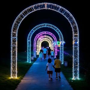 Lumière LED personnalisée en forme de grande roue 3D, motif en étoile, étanche IP65, qualité commerciale, sculpture pour <span class=keywords><strong>Noël</strong></span> et le Nouvel An, aménagement paysager - Product Image 6