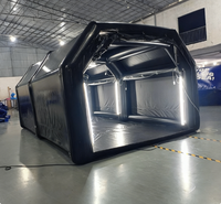 Tente de lavage de voiture gonflable portable, garage gonflable, cabine de peinture pour voitures