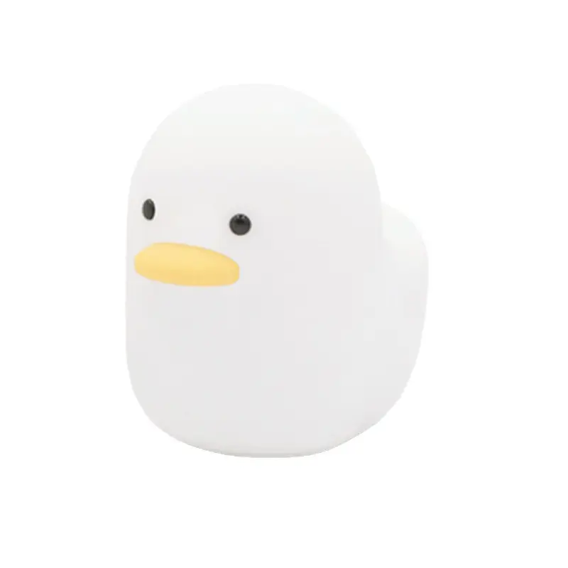 Duck Timing Sleep Lamp Silicone Creative Bedroom Children's Bedside Lamp Eye Protection Small Night Light