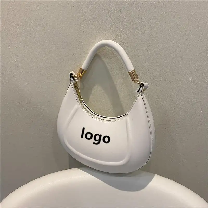 Borsa a mano MOQ all'ingrosso della fabbrica versione coreana borse moda design semplice borsa ascellare a catena color caramella