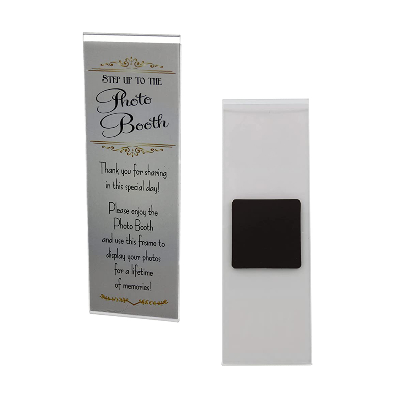 2x6inch Clear Acrylic Fridge Magnet Photo Frame