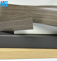 Bande de chant PVC flexible à grain de bois, UV, solide, décorative en PVC/ABS pour panneaux de particules et MDF