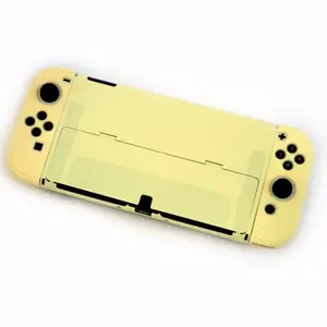 Coque rigide <span class=keywords><strong>en</strong></span> cristal coloré pour Nintendo Switch OLED coque de protection fendue coque rigide anti-poussière tout compris - Product Image 3