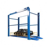 Meilleur prix 4 poteaux voiture pont élévateur hydraulique quatre colonnes voiture palan système automatique ascenseur de stationnement pour atelier de réparation de véhicules