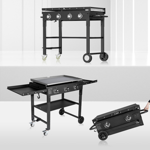 Parrilla de gas plana, parrilla de propano para barbacoa, estación de cocina al aire libre, plancha de mesa para acampar - Product Image 1