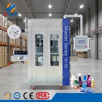 Machine d'étiquetage et de rétraction entièrement automatique à grande vitesse 9000 bph pour bouteilles en plastique