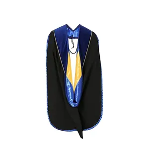 US Academic Graduation Deluxe Doctoral Hoods with Gold Piping