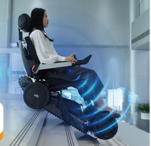 Silla de ruedas eléctrica plegable automática para subir escaleras, silla de ruedas eléctrica elevadora, silla de ruedas eléctrica para subir pendientes para discapacitados - Product Image 5