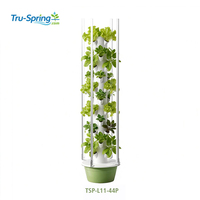 Système vertical hydroponique automatique à 11 étages avec plastique anti-UV pour jardin domestique, rendement élevé