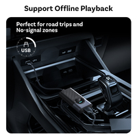 Adaptador Inalámbrico OEM CarPlay Android Auto 2 en 1, Dongle con Netflix/YouTube, USB Tipo A/C, 4+32G RAM, Bluetooth