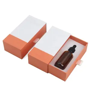Custom Essential Oil Face Skin Care Drawer Box Packaging Box Cosmetic With EVA Drawer Packaging Box For Essential Oil Bottle