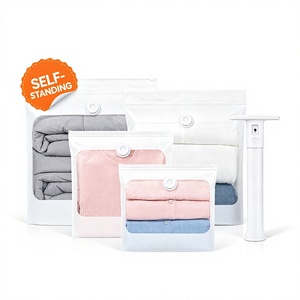 Sacs de compression sous vide autoportants avec pompe électrique, organisateur anti-humidité pour voyage et placard - Product Image 1