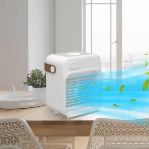 Ventilateur climatiseur portable de bureau rechargeable avec poignée, mini-refroidisseur d'air évaporatif domestique - Product Image 5