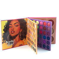 Palette de fards à paupières 72 couleurs, palette de maquillage multifonctionnelle pour le visage, comprenant 72 fards à paupières, 3 blushes en poudre, 6 illuminateurs