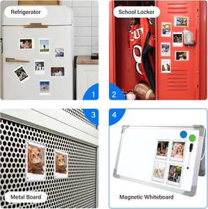 Cadres photo magnétiques mini transparents en acrylique écologiques personnalisés de 2,36 x 3,54 pouces pour affichage sur réfrigérateur - Product Image 3