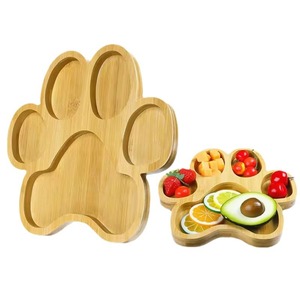 Plateau en bambou en forme de patte d'ours pour fruits, collations, repas d'enfants et fêtes à la maison - Product Image 5