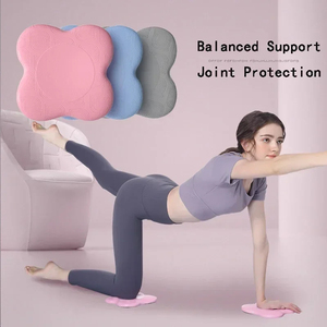1PC Almohadilla de Yoga Antideslizante de PU Engrosado para Apoyo de Rodillas y Codos, Suave, para Estiramiento y Ejercicio Físico - Product Image 2