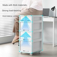 Armoire de rangement multi-niveaux de style tiroir GY813, à placer sous le bureau, pour le rangement de collations et de dossiers dans le bureau à domicile