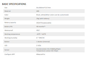 Wireless Localization Technology AOA UWB Tag High Security and Low Interference BLE UWB Device <b>Rugged</b> RTLS Solution UWB Beacon - Product Image 6