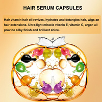 Capsules de croissance capillaire à la biotine en gros d'usine, capsules capillaires personnalisées OEM, capsules d'huile essentielle et de vitamines pour les cheveux