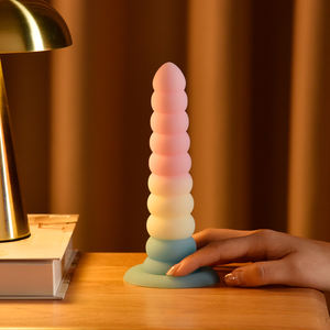 Pene simulado, consolador lésbico, ventosa de silicona, juguete para tirar, estimular el tapón Anal, masajeador Anal, Sexo adulto - Product Image 5