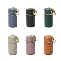 Sac de rangement pour rouge à lèvres en cuir portable mini pour femme, tendance et créatif, avec chaînes, anti-vol, pour l'été