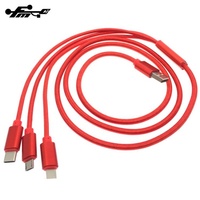 Kabel pengisi daya USB mikro nilon, untuk Samsung Galaxy 1.2M, nilon, grosir PVC 3 + 1 Beli stok untuk ponsel dan Headset