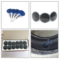 24 pièces/ensemble champignon ongles Film outil à main pneu roue Kit de réparation bouchon intégral froid Patch Film pour voiture pneu caoutchouc couture Machine
