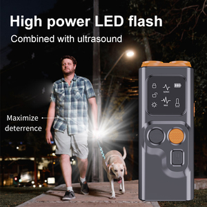 Outil d'entraînement anti-aboiement pour <span class=keywords><strong>chien</strong></span>, dispositif dissuasif avec écran et lampe torche LED, sûr et efficace pour dissuader les chiens - Product Image 4