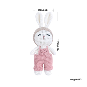 Baby <b>Gift</b> Crocheted Bunny Amigurumi Toys Handmade Rabbit Stuffed Doll for <b>Easter</b> Baby Comfort Doll Soft Plush Toys - Product Image 3