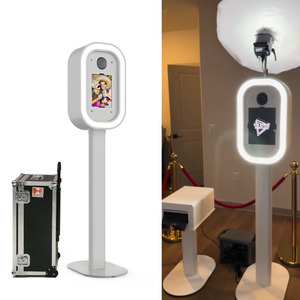 Cabina de Fotos para Bodas con iPad y Cámara DSLR, Espejo con Luz RGB para Eventos, Cabina de Fotos con Espejo y Soporte para Alquiler - Product Image 1