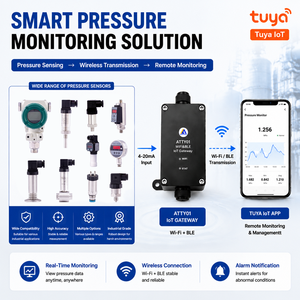 Passerelle IoT intelligente Tuya Wi-Fi BLE en acier inoxydable PT208 avec capteur 4-20mA pour le contrôle hydraulique des pompes à eau - Product Image 3