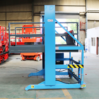 Rampe de chargement mobile pour conteneurs de petite taille, capacité de charge 2-3T, plateforme de déchargement hydraulique en acier au manganèse haute résistance, hauteur de levage 1700 mm
