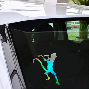 Autocollant de dessin animé danse <span class=keywords><strong>singe</strong></span> de voiture, adhésif en vinyle pour pare-chocs de camion, pour fenêtre d'ordinateur portable, adhésif cadeau découpé - Product Image 1