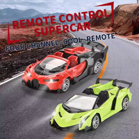 EPT Coche Deportivo RC a Escala 1:18 de 4 Canales, Estilo Superdeportivo de Alta Velocidad con Luces LED para Niños