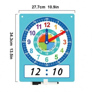 Reloj de Pared Educativo de Papel Ecológico para Niños, Material Didáctico para el Aula y el Hogar - Product Image 6
