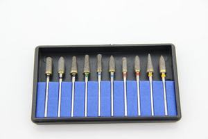 Bộ dụng cụ mài đánh bóng zirconia nha khoa 10 món, mài trung bình, mạ điện, kèm mũi khoan kim cương kim loại, đạt chứng nhận CE - Product Image 6