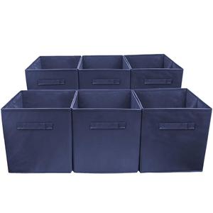 Venta al por mayor de cajas organizadoras cuadradas de <span class=keywords><strong>tela</strong></span> plegables con asa de la fábrica de Guangzhou para almacenamiento y uso <span class=keywords><strong>en</strong></span> contenedores - Product Image 4
